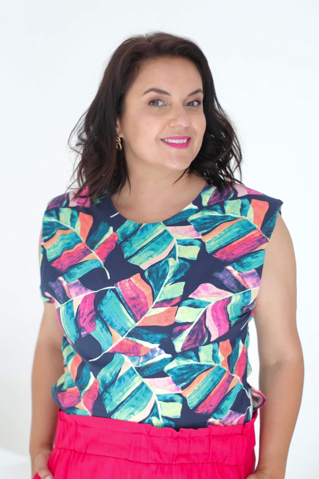San Remo Shoulder Pad Top