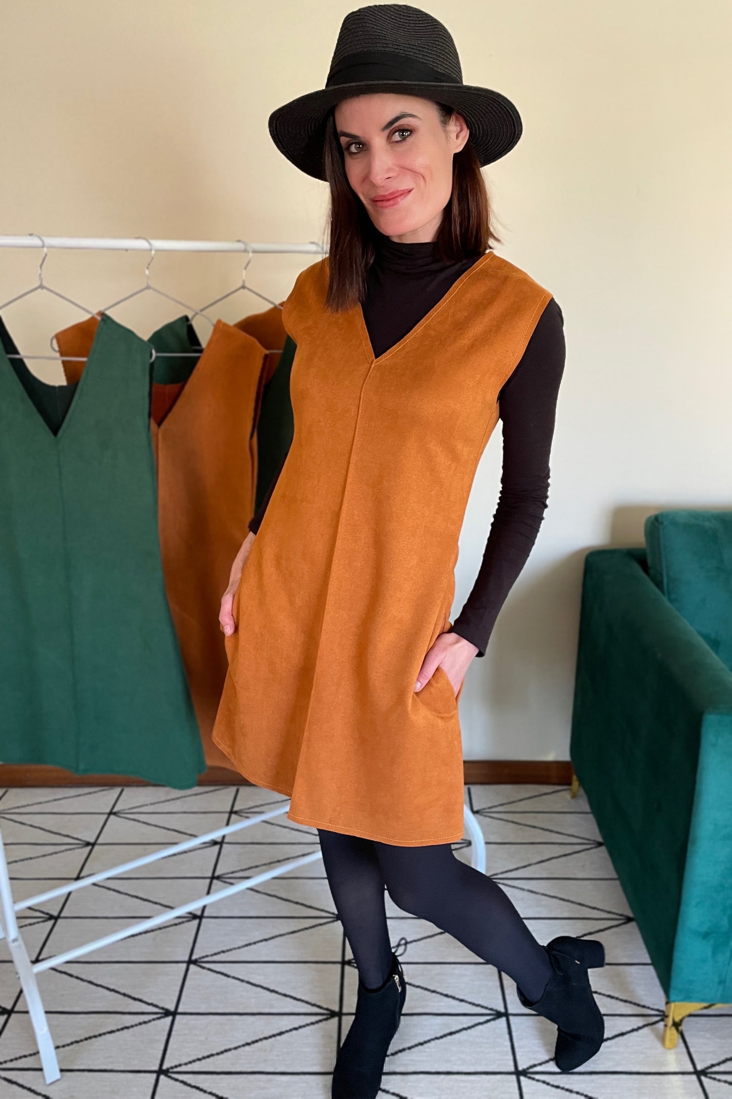 Pinafore Dress (3 colours)