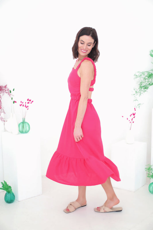 Monaco Dress (Hot Pink)