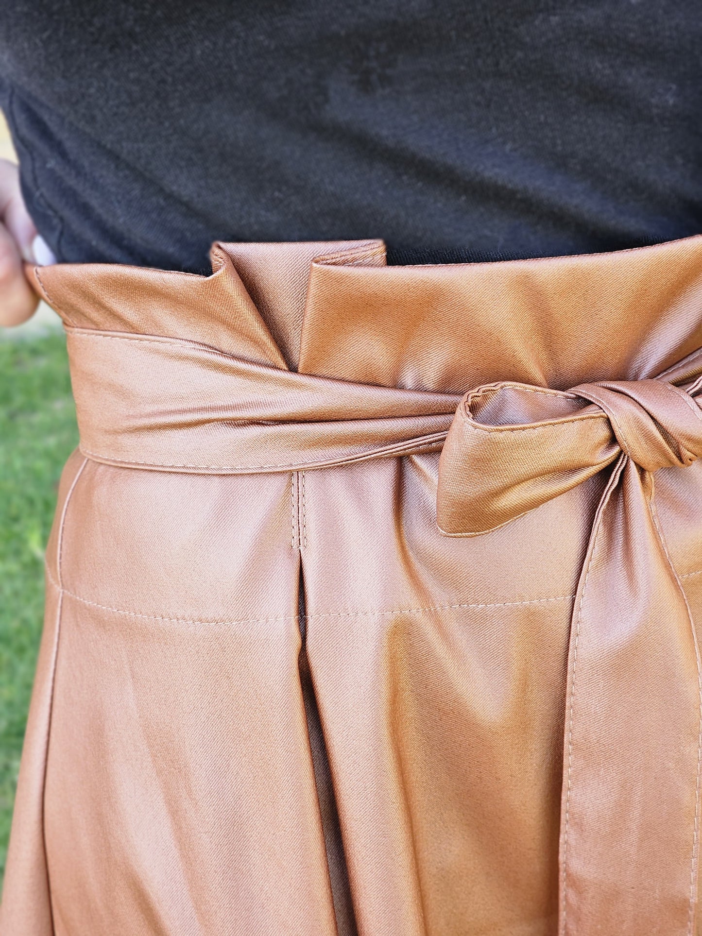 High Waist Skirt (Caramel)