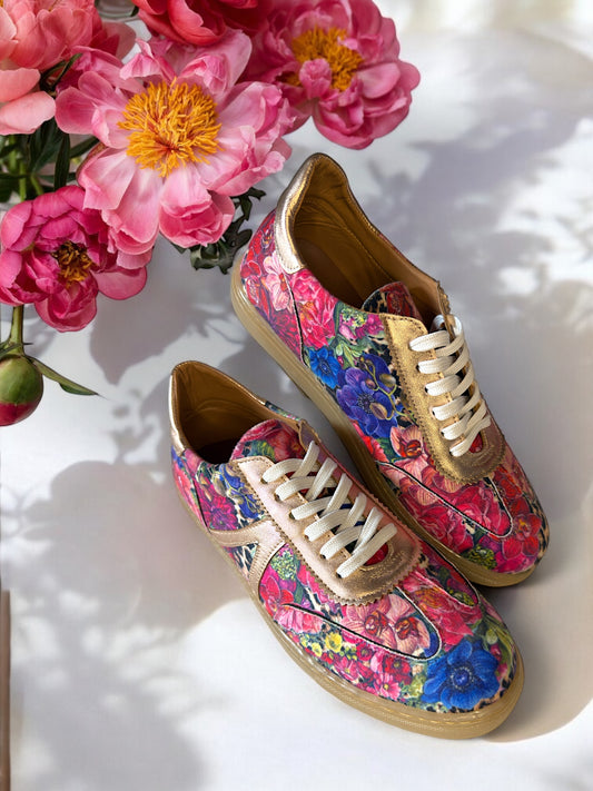 She Carries Spring Within Sneakers