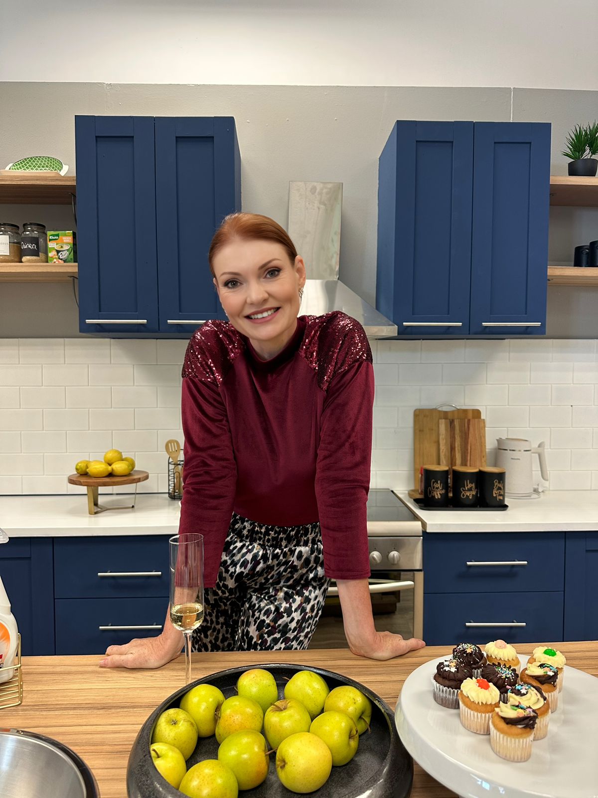 Burgundy Bling Jumper (Velour)