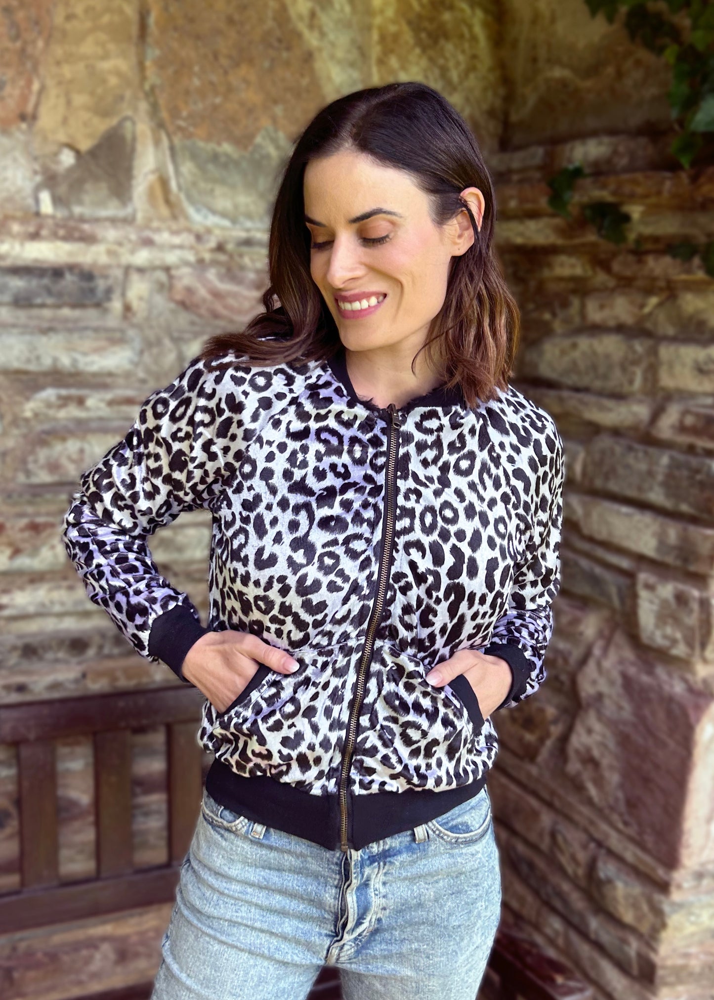 Reversible Fluff & Leopard Bomber