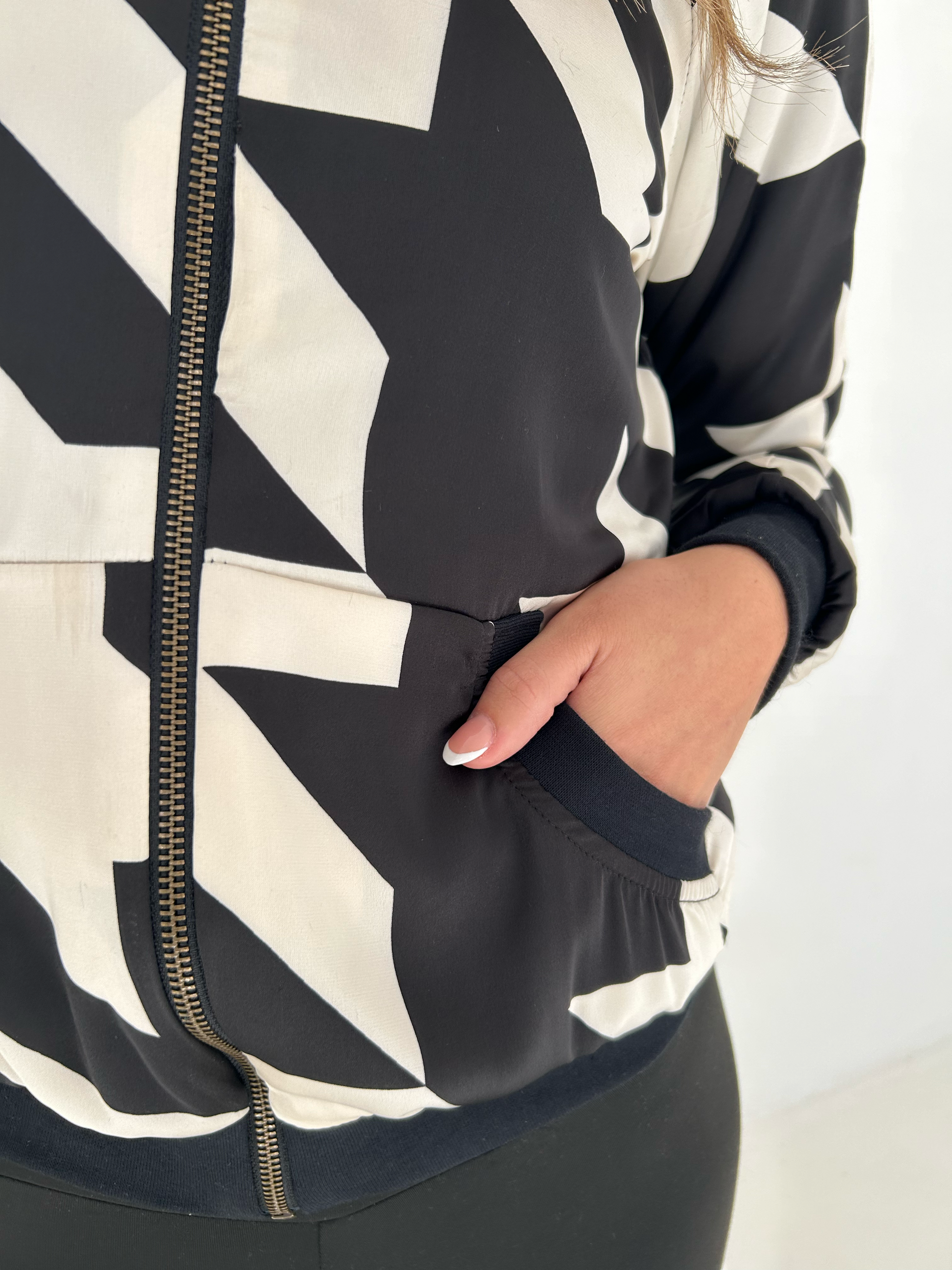 Reversible Houndstooth & Fur Jacket – Halo Collection Reversible Houndstooth & Fur Jacket – Halo Collection